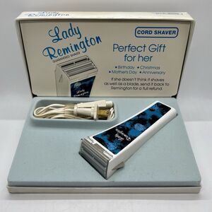 Vintage Remington WER-4000 Lady Remington Cord Shaver Case 1980s Tested Working